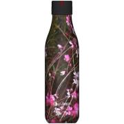 Les Artistes - Bottle Up Termospullo 0,5L Svart M/Blommor