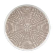 Marimekko - Oiva / Siirtolapuutarha Lautanen 25 cm Valkoinen/Beige