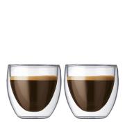 Bodum - Pavina Espressolasi kaksiseinäinen 8 cl 2 kpl