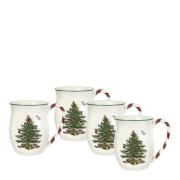 Spode - Christmas Tree Muki Peppermint 40 cl 4 kpl