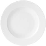 Lyngby Porcelæn - Rhombe Syvä lautanen 23 cm valkoinen