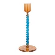 Villa Collection - Style Kynttilänjalka 16,3 cm Sininen/Keltainen