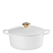 Le Creuset - Signature Valurautapata pyöreä 24 cm 4,2 L White