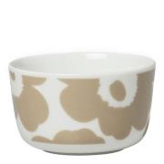 Marimekko - Oiva / Unikko Kulho 25 cl Beige/Valkoinen