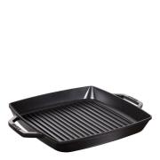 Staub - Pure Grillipannu neliömäinen 33 cm Musta