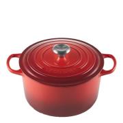 Le Creuset - Signature Valurautapata pyöreä 26 cm 6,3 L Cerise