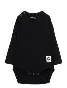 Basic Ls Body Bodies Long-sleeved Black Mini Rodini