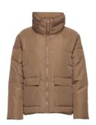 Slfdasa Puffer Jacket Vuorillinen Takki Topattu Takki Brown Selected F...