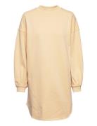 Olga Long Sweat Lyhyt Mekko Beige A-View