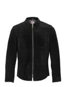 Clark Zipped Suede Shirt Jacke Nahkatakki Black Jofama