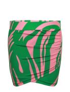 Skirt Lyhyt Hame Green Barbara Kristoffersen By Rosemunde