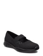 Womens Seager - Power Hitter Ballerinat Black Skechers