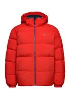 Tjm Essential Down Jacket Vuorillinen Takki Topattu Takki Red Tommy Je...