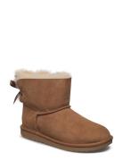 #K Mini Bailey Bow I Bootsit Nauhalliset Saapikkaat Brown UGG