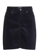 Dnm Mini Skirt Hw Cord Clr Lyhyt Hame Navy Tommy Hilfiger