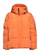 Hazekb Short Puffer Jacket Vuorillinen Takki Topattu Takki Orange Kare...