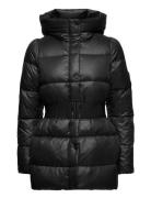 Ava Down Jacket Vuorillinen Takki Topattu Takki Black Ella&il