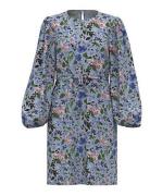 Objriga Mila L/S Dress Pb13 Lyhyt Mekko Blue Object