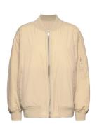 Light Padded Quilt Bomber Jacket Bombertakki Beige Calvin Klein