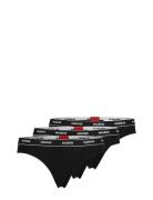 Triplet Thong Stripe Stringit Alusvaatteet Black HUGO