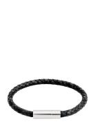 Franky Bracelet Leather Rannekoru Korut Black Edblad