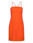 Onlabba Strap Slim Slit Dress Cc Tlr Lyhyt Mekko Orange ONLY