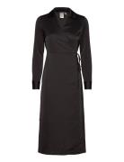 Yassigne Ls Midi Dress - Ca Maksimekko Juhlamekko Black YAS