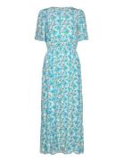 Objmila 2/4 Long Dress 127 Maksimekko Juhlamekko Blue Object