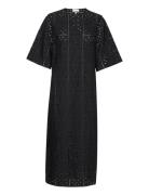 Broderie Anglaise T-Shirt Dress Maksimekko Juhlamekko Black Ganni