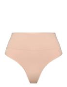 Ecocare Seamless Shaping Thong Stringit Alusvaatteet Beige Spanx