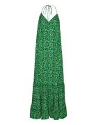 Fine Jacquard Maxi Dress Maksimekko Juhlamekko Green ROTATE Birger Chr...