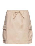 Sumars Skirt Lyhyt Hame Beige Résumé