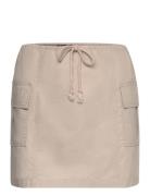 Cargo Skirt Lyhyt Hame Beige Gina Tricot