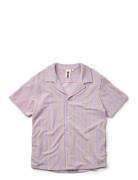 Naram Knitted Shirt Pyjama Purple Bongusta