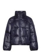 Glossy Puffer Jacket Toppatakki Navy Tommy Hilfiger