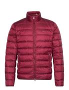 Light Down Jacket Vuorillinen Takki Topattu Takki Burgundy GANT