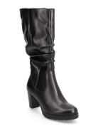 Women Boots Korkeavartiset Saapikkaat Black Tamaris