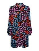 Yasalira Ls Shirt Dress S. Lyhyt Mekko Multi/patterned YAS