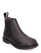 Booties - Flat - With Elastic Bootsit Nauhalliset Saapikkaat Black ANG...