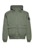 Padded Hooded Harrington Bombertakki Takki Green Calvin Klein Jeans