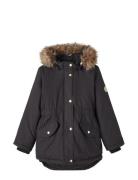 Nkfmarlin Parka Jacket Pb Fo Parka Takki Black Name It