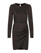 Onlnew Rich L/S Glitter Dress Jrs Lyhyt Mekko Black ONLY