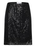 Visparkling Hw Short Skirt/Ka Lyhyt Hame Black Vila