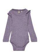 Body Ls - Solid Bodies Long-sleeved Purple CeLaVi