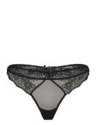 Secrete Lace Thong Stringit Alusvaatteet Black Etam