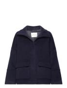 Cropped Wool Jacket Villakangastakki Navy GANT