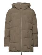 Soft Puffer Vuorillinen Takki Topattu Takki Khaki Green Ganni