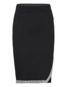 Fashion Knit Skirt Lyhyt Hame Black Karl Lagerfeld