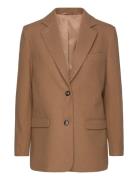 Bs Laure Regular Fit Coat Villakangastakki Brown Bruun & Stengade