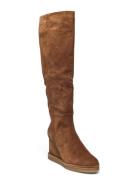 Long Boots Korkeavartiset Saapikkaat Brown Billi Bi